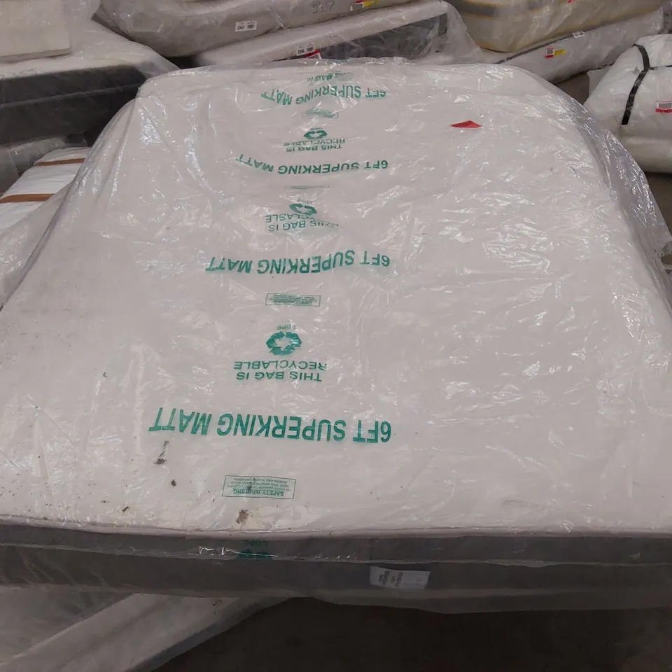 QUALITY BAGGED 4'6" DOUBLE MEMORY FOAM HYBRID OPEN COIL SPRUNG MATTRESS