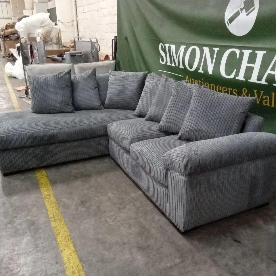 AMALFI LEFT HAND SCATTER BACK FABRIC CORNER CHAISE SOFA RRP £999