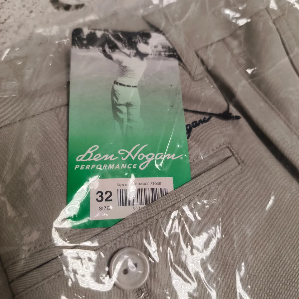 BEN HOGAN GOLF PERFORMANCE STONE TROUSERS – UK SIZE 32