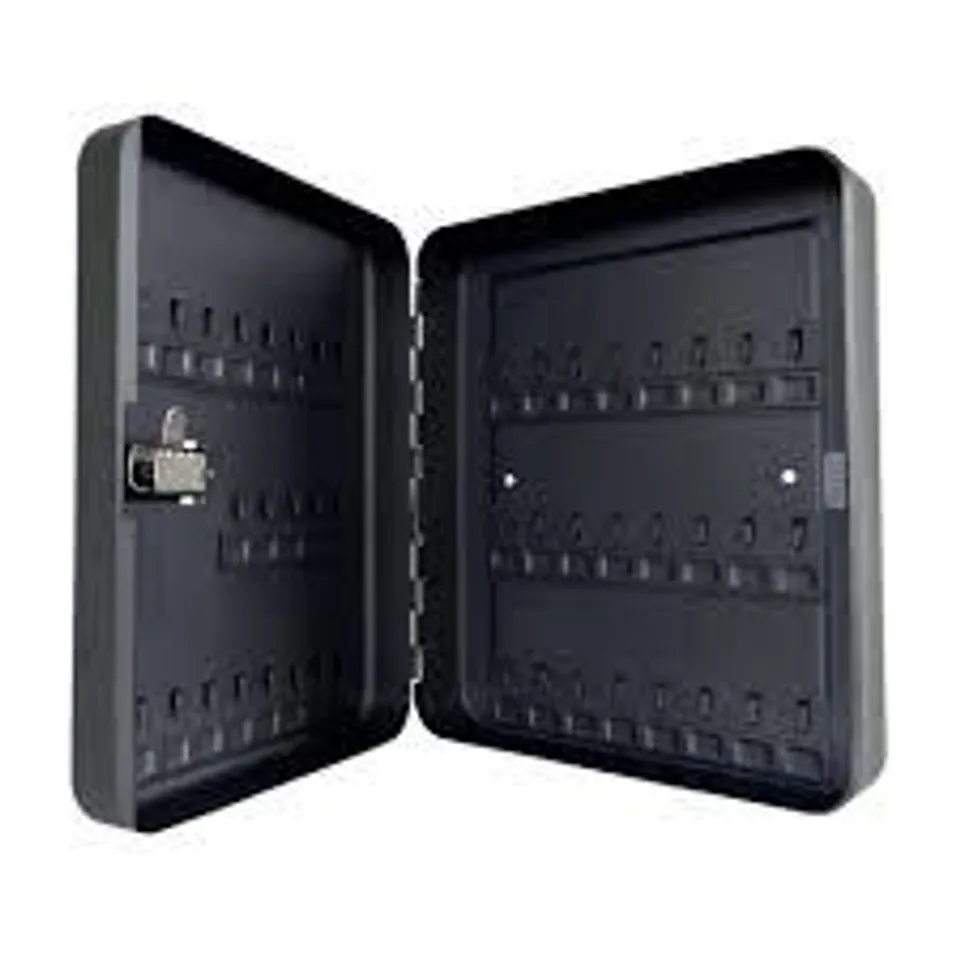 BOXED 45 HOOK COMBINATION LOCK KEY STORAGE CABINET SAFE WALL MOUNTED