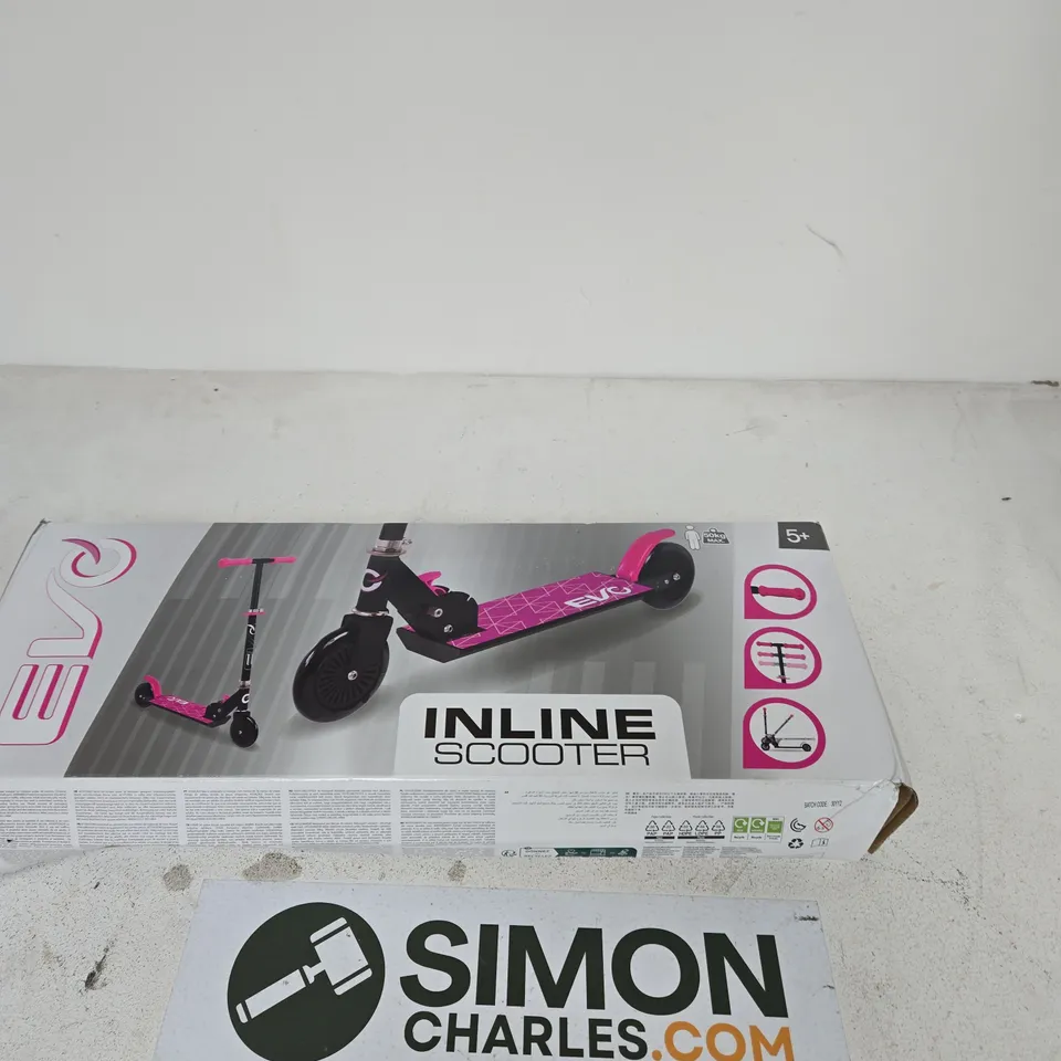 PINK INLINE SCOOTER FOR CHILDREN – BOXED (5+ YEARS)