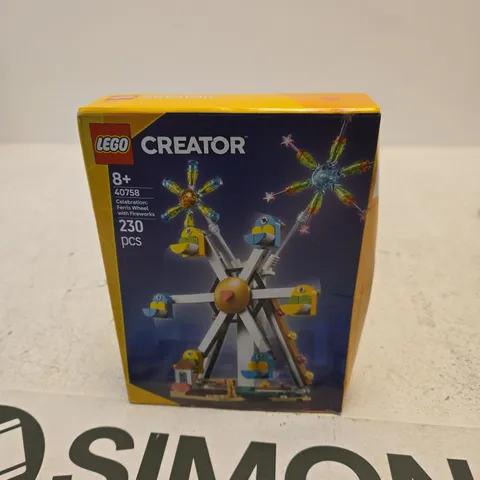 LEGO CREATOR FERRIS WHEEL WITH FIREWORKS (40758) – 230 PIECES