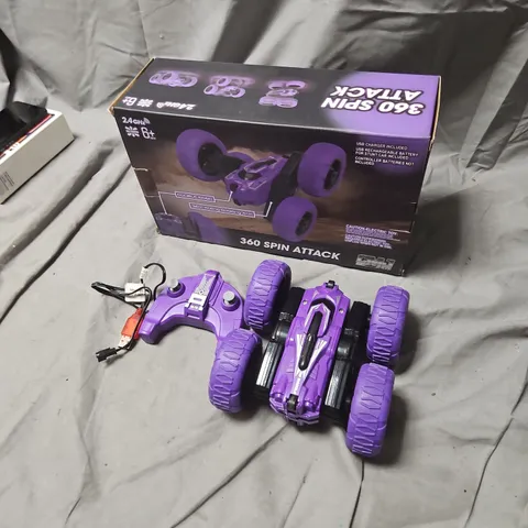 360 SPIN ATTACK RC CAR – PURPLE, REMOTE CONTROL 