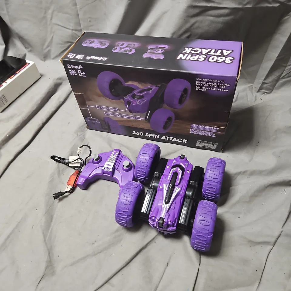 360 SPIN ATTACK RC CAR – PURPLE, REMOTE CONTROL 