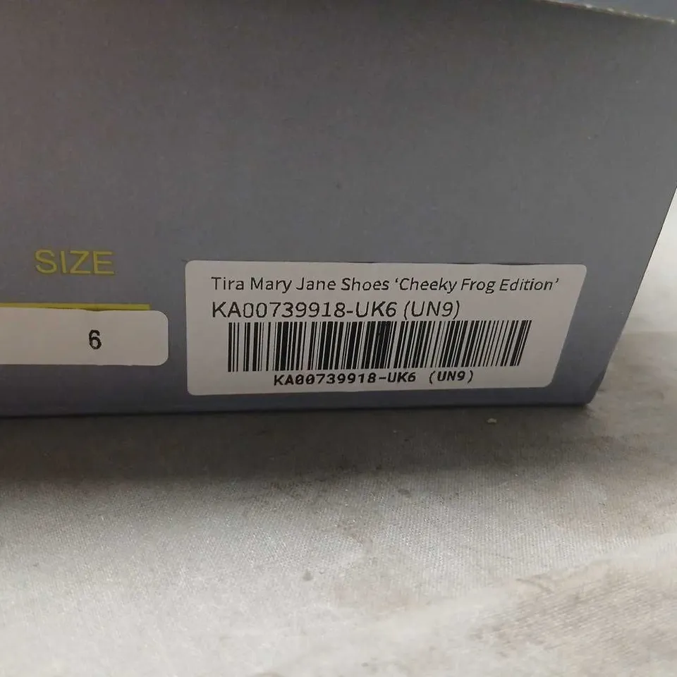 KOI TIRA MARY JANE SHOES 'CHEEKY FROG EDITION' – GREEN PATENT, UK6