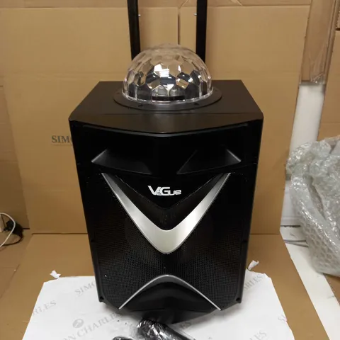 VEGUE PORTABLE PA SYSTEM BLUETOOTH SPEAKER WITH DISCO BALL