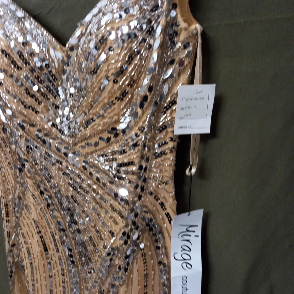 MIRAGE COUTURE EMBELLISHED OCCASIONAL DRESS - 10
