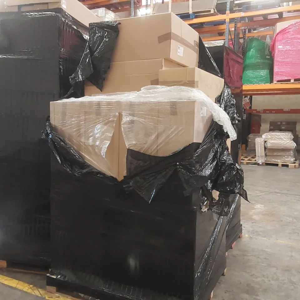 PALLET CONTAINING A LARGE QUANTITY OF BATHROOM FURNITURE PARTS INCLUDING: WC/BIDET CARCASSES ECT