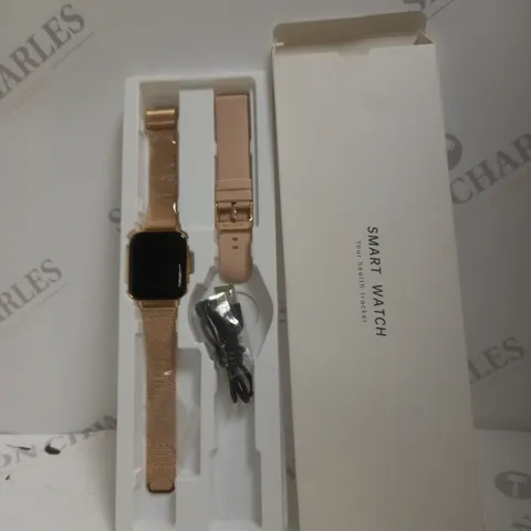 BOXED ROSE GOLD SMART WATCH HEALTH TRACKER
