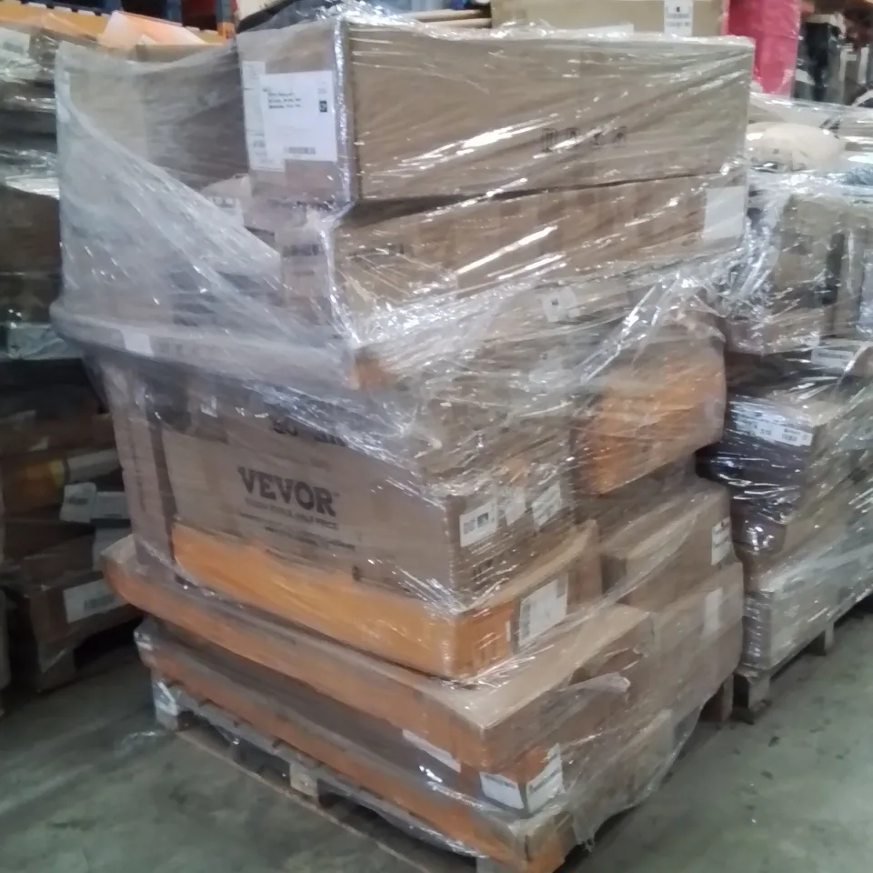 PALLET OF ASSORTED HOUSEHOLD GOODS AND PRODUCTS TO INCLUDE;CITRUS JUICER,CCTV POWER SUPPLY,KIDS BOARD GAME 