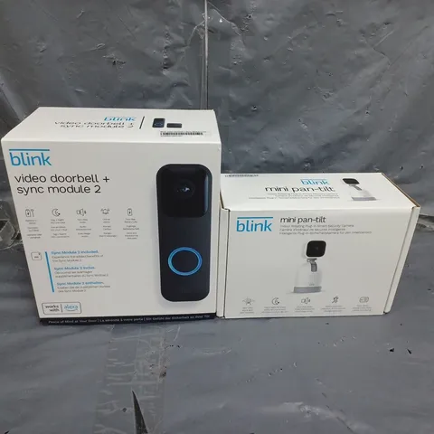 BLINK MINI PAN-TILT AND VIDEO DOORBELL +SYNC MODULE 2
