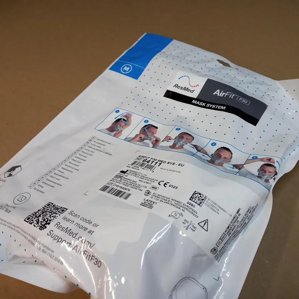PACKAGED RESMED AIRFIT F30 MASK SYSTEM
