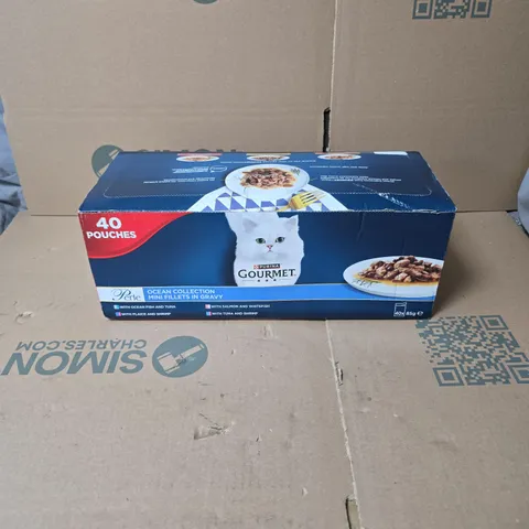 PURINA GOURMET 40 X 85G OCEAN COLLECTION MINI FILLETS IN GRAVY BOXED