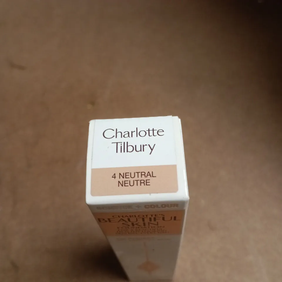 CHARLOTTE TILBURY BEAUTIFUL SKIN FOUNDATION – SHADE 4 NEUTRAL (BOXED)