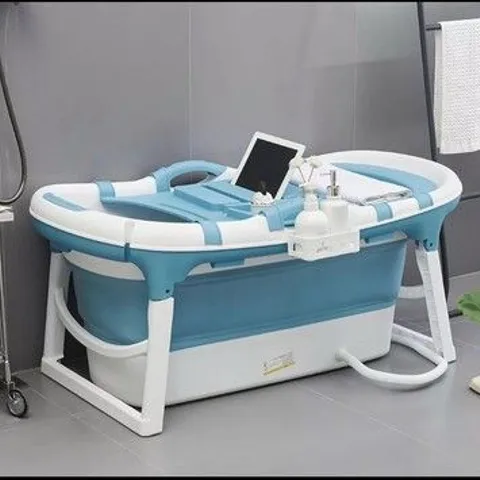 BOXED SCHWÄNLEIN FOLDABLE ADULT BATHTUB 121X64X52CM - BLUE 