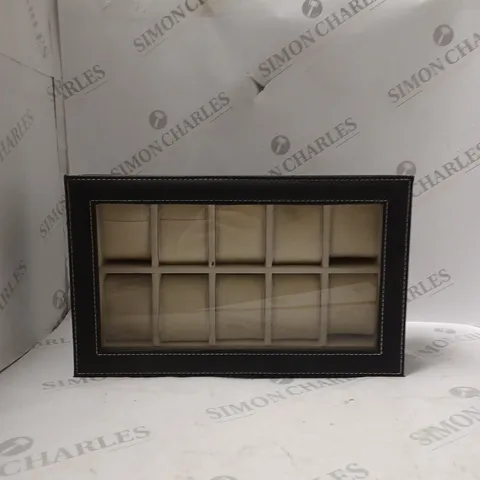 10 WATCH STORAGE BOX BLACK