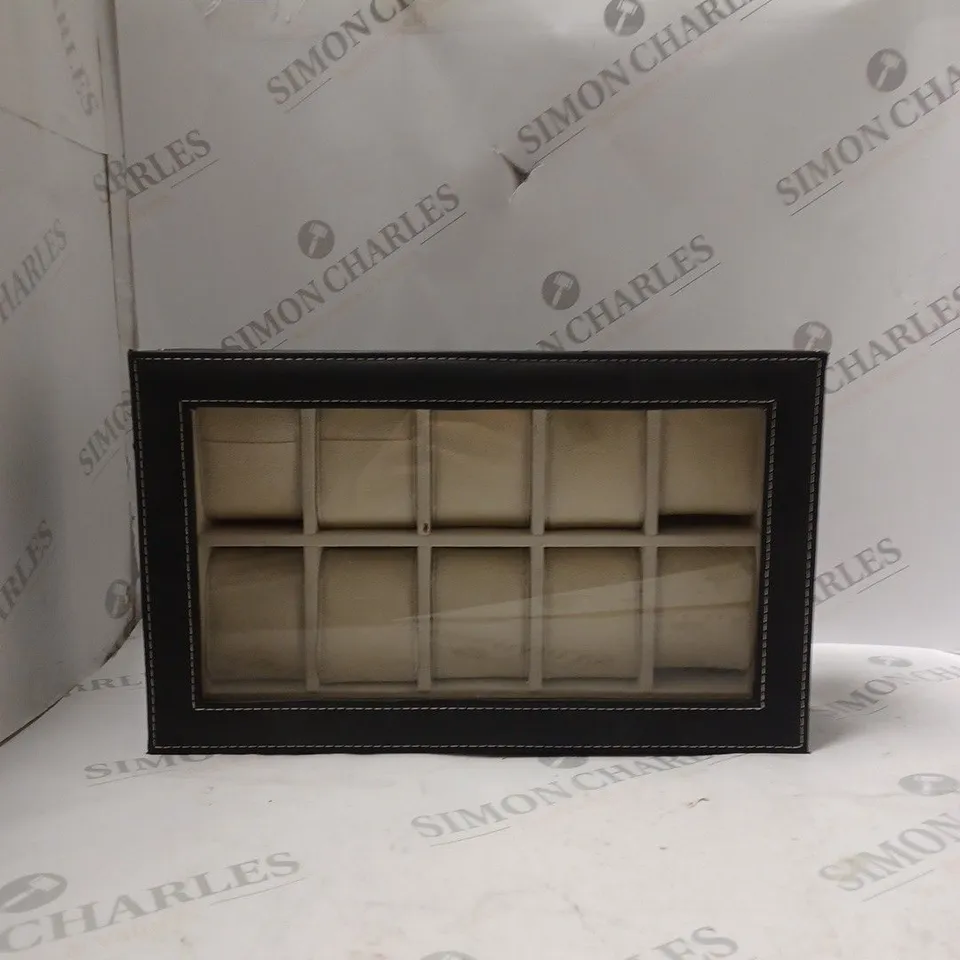 10 WATCH STORAGE BOX BLACK 