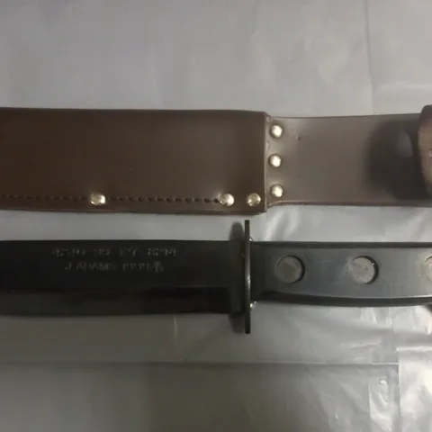 J.ADAMS 1999 7" SURVIVAL KNIFE IN SHEATH