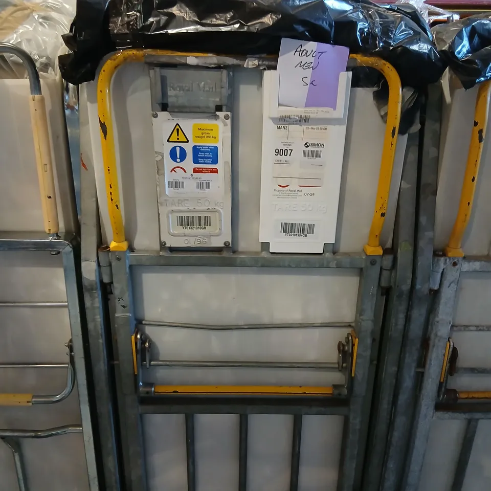 LARGE CAGE OF ASSORTED UNPROCESSED RAW RETURN DESIGNER CLOTHING