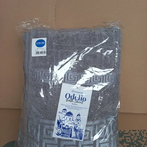 ODELLO BATH SHEET – GREY, 90 X 150 CM