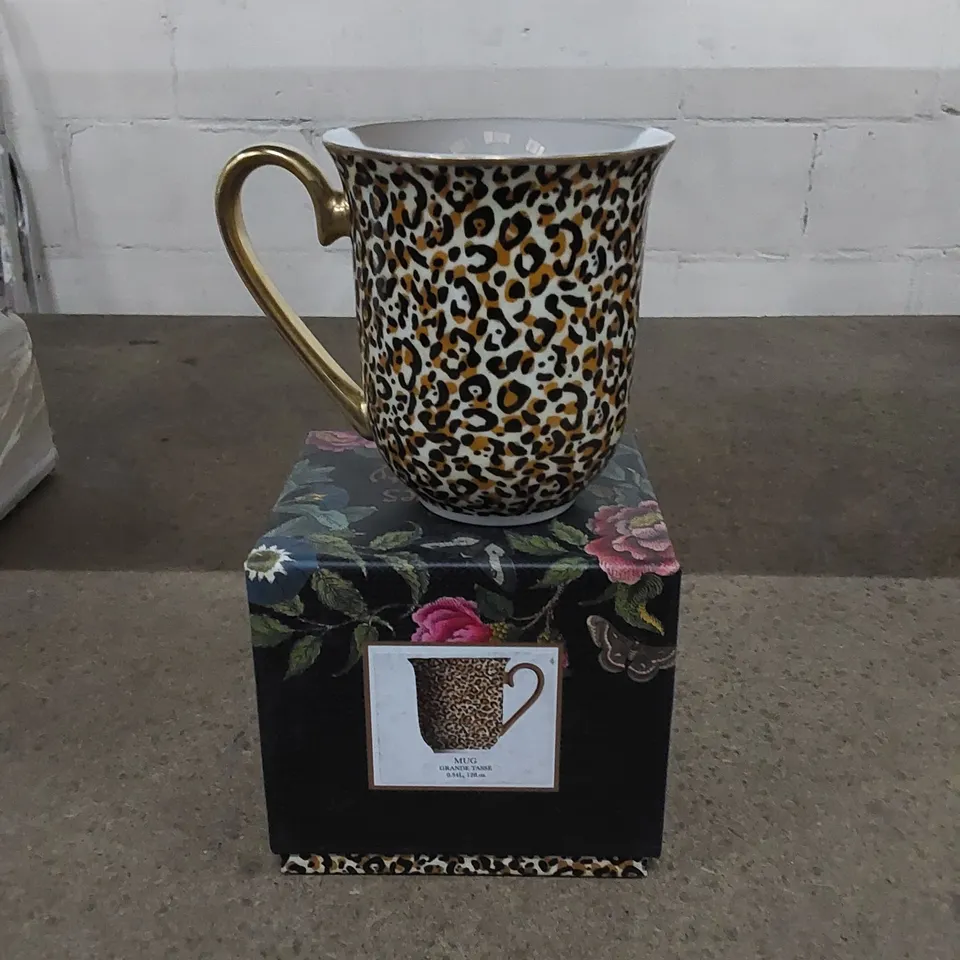 BOXED SPODE CREATURES OF CURIOSITY MUG - LEOPARD 