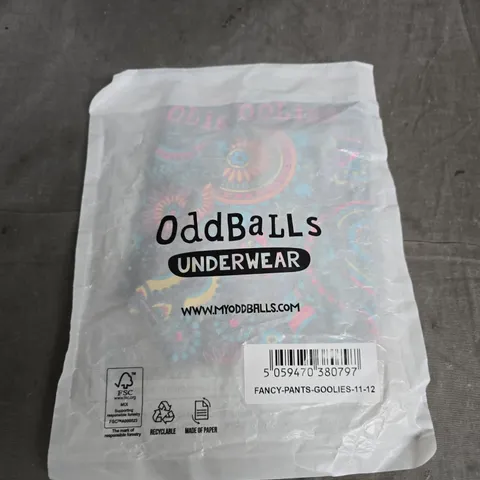 ODDBALLS UNDERWEAR FANCY PANTS GOOLIES – KIDS' SIZE 11–12