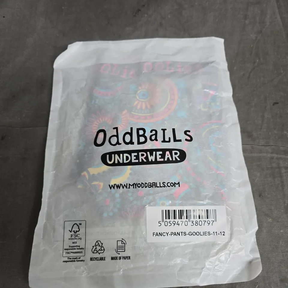 ODDBALLS UNDERWEAR FANCY PANTS GOOLIES – KIDS' SIZE 11–12