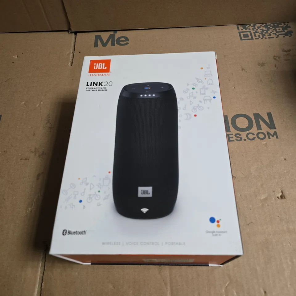JBL LINK 20 VOICE-ACTIVATED PORTABLE SPEAKER – BOXED