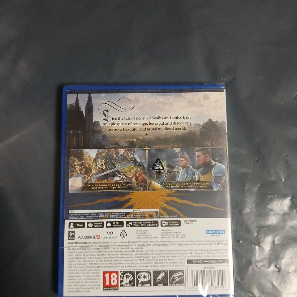 KINGDOM COME: DELIVERANCE II – PS5 - SEALED 