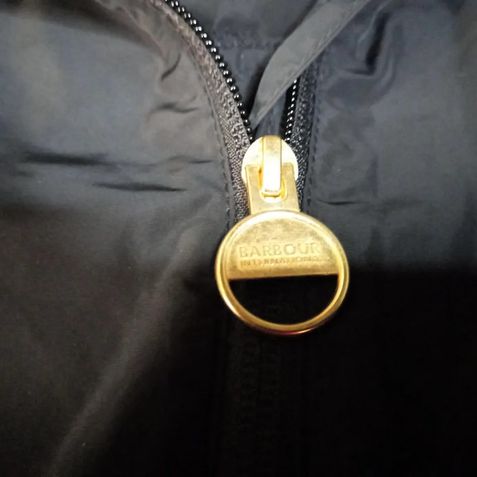 BARBOUR BLACK SHOWER PROOF JACKET - SIZE 14