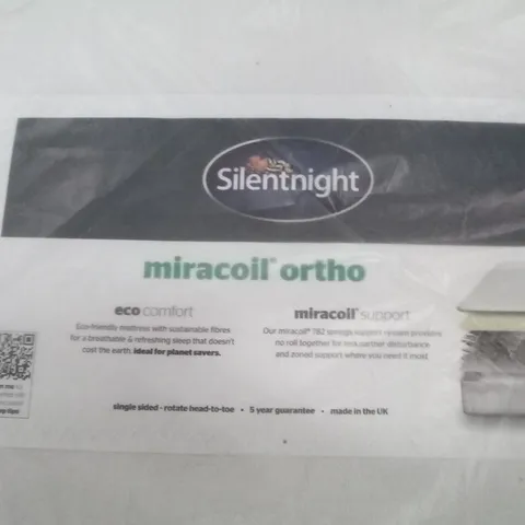 QUALITY BAGGED 4'6" DOUBLE SILENTNIGHT MIRACOIL ORTHO MATTRESS