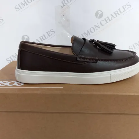 BOXED ASOS DESIGN LOAFER IN DARK BROWN - UK 7.5