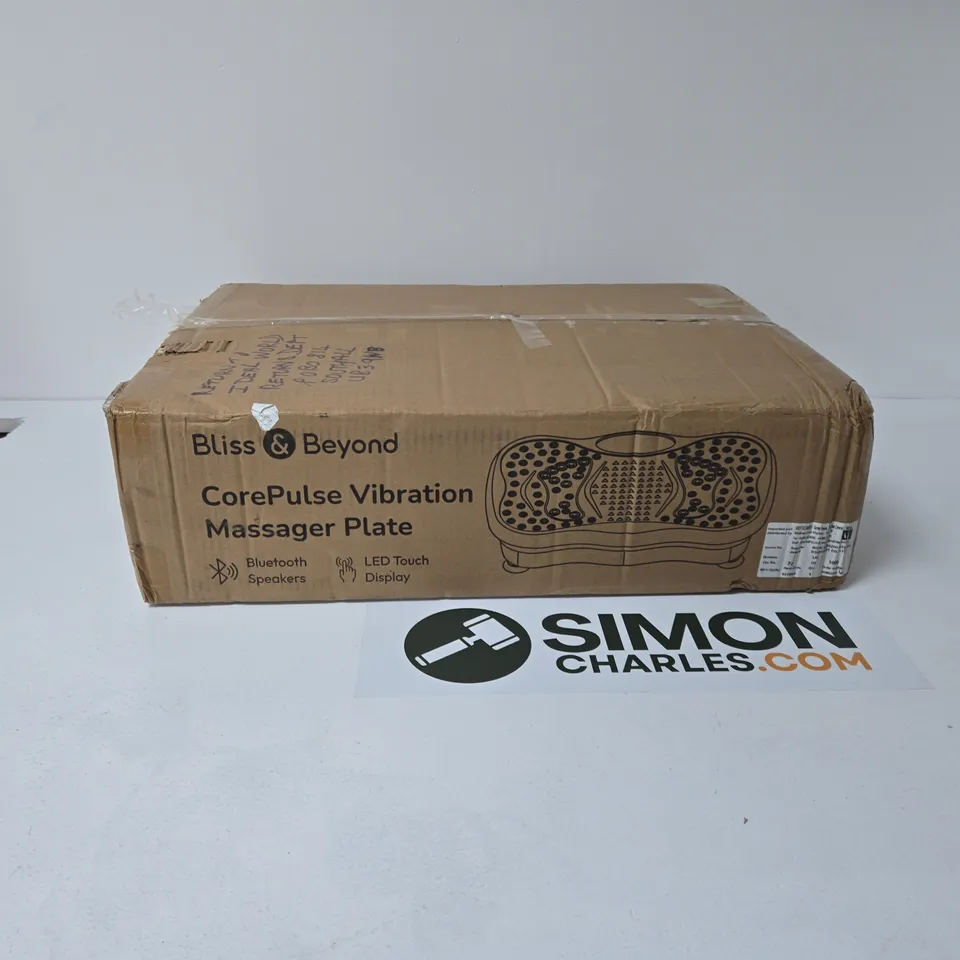 BLISS & BEYOND COREPULSE VIBRATION MASSAGER PLATE – BOXED