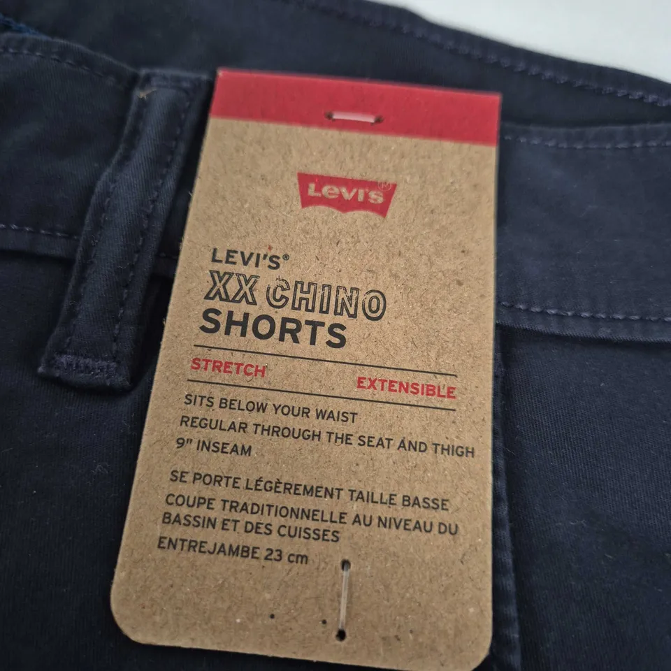 LEVI'S XX CHINO SHORTS – NAVY (MEN'S) SIZE 29