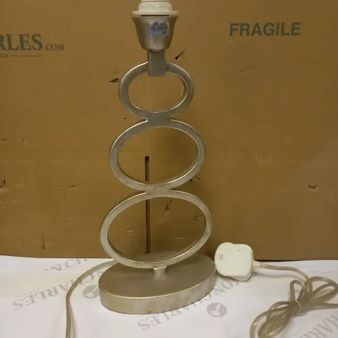LAURA ASHLEY TABLE LAMP BASE ONLY IN MATTE SILVER COLOUR