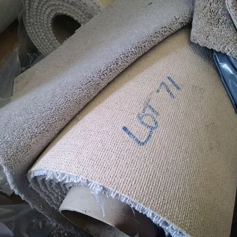 ROLL OF LIGHT BROWN/GREY CARPET-SIZE UNSPECIFIED