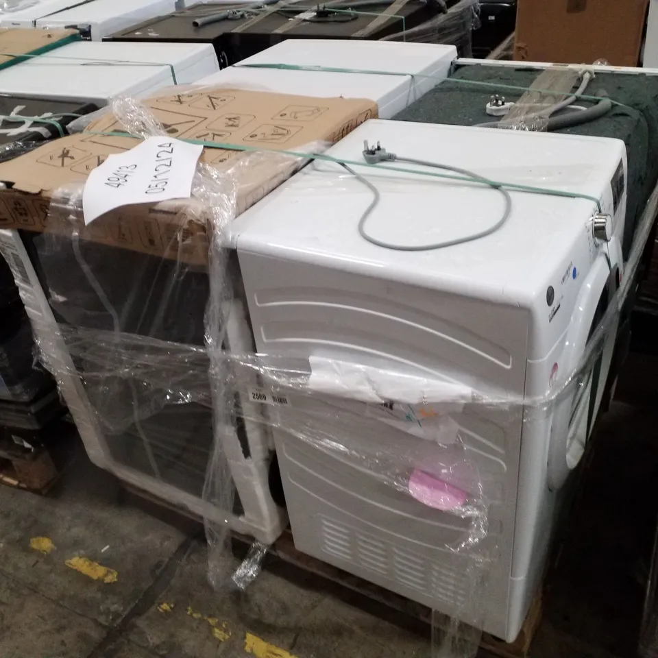 PALLET OF APPROXIMATELY 4 UNPROCESSED RAW RETURN WHITE GOODS TO INCLUDE;