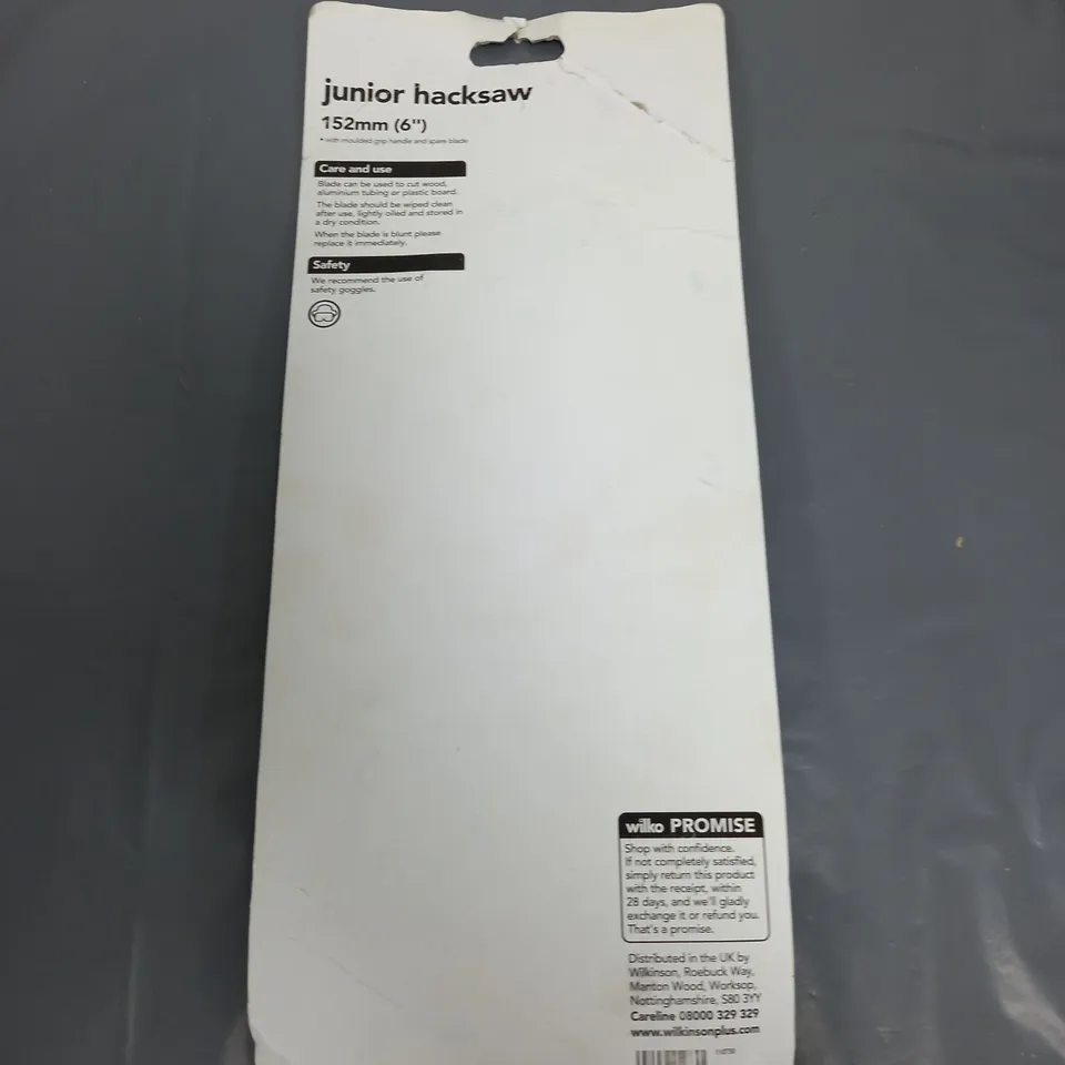 WILKO JUNIOR HACKSAW 152MM - COLLECTION ONLY