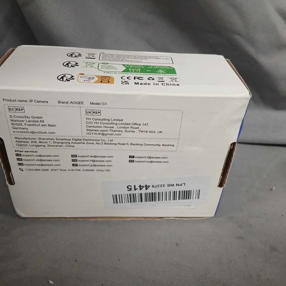 AOQEE C1 2K INDOOR/OUTDOOR WI‑FI SECURITY CAMERA