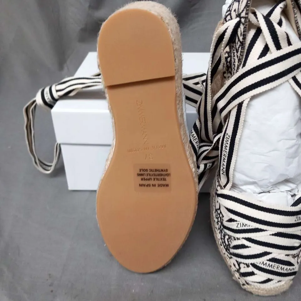 BOXED ZIMMERMANN ESPADRILLE WEDGES SIZE 37