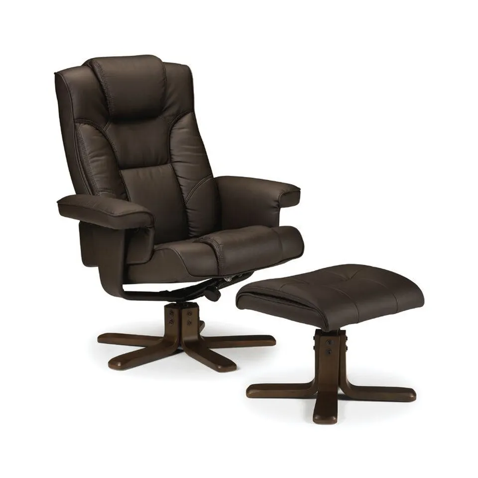 LANKFORD MANUAL SWIVEL RECLINER WITH FOOTSTOOL
