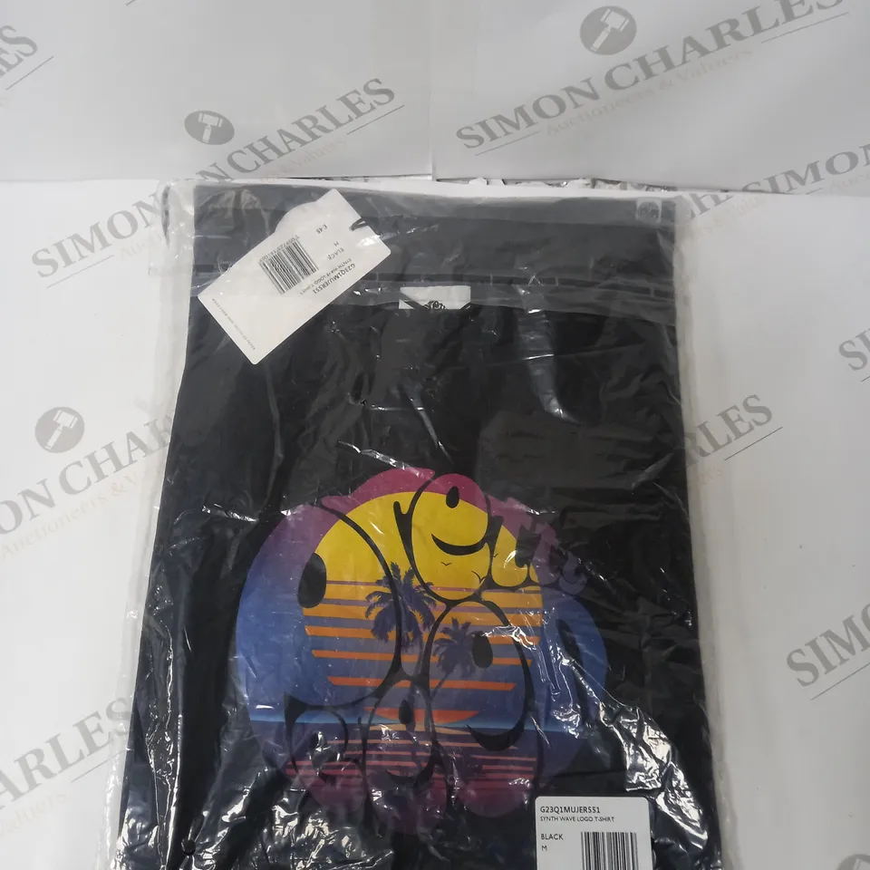 PRETTY GREEN SYNTH WAVE LOGO T-SHIRT - M