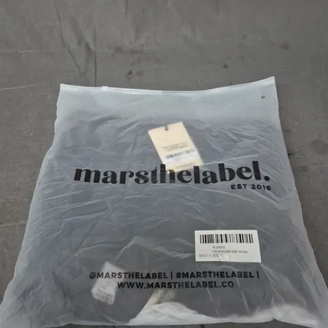 MARSTHELABEL THE MICRO MINI SKIRT - BROWN, UK 10