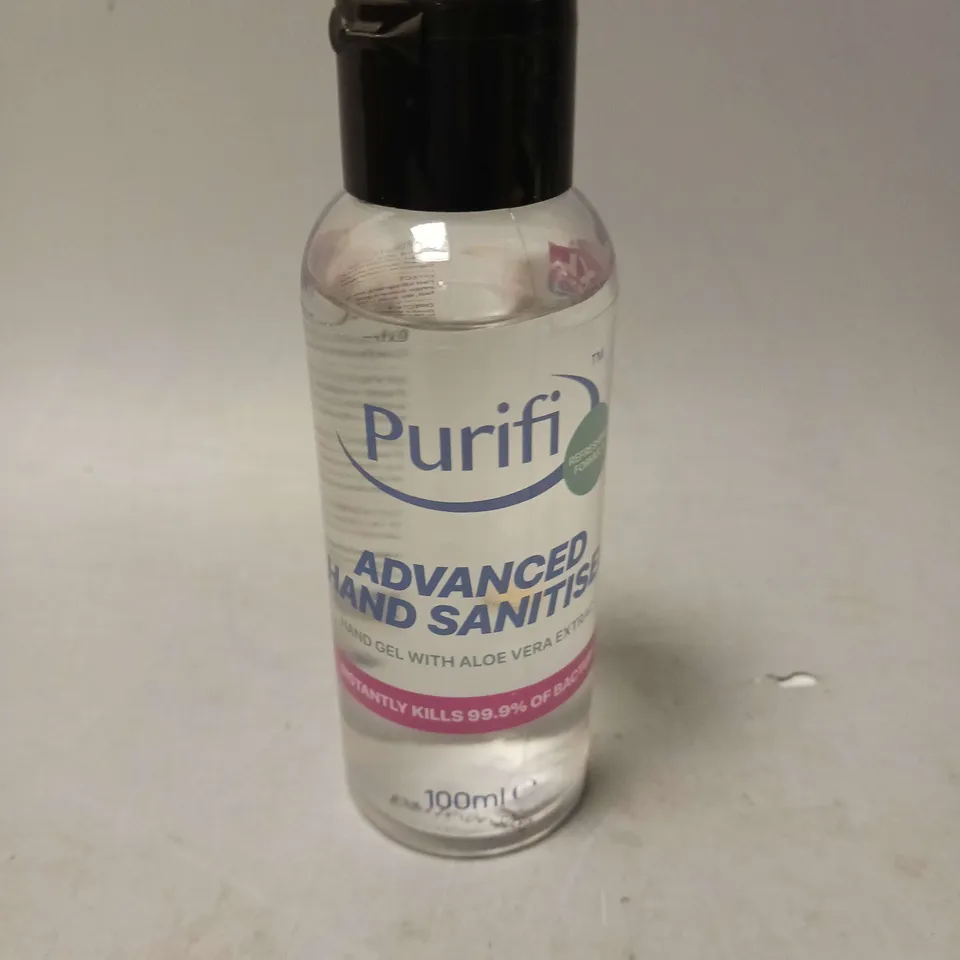 BOXED LOT OF 40 PURIFI ADVANCED HAND SANITISER 100ML