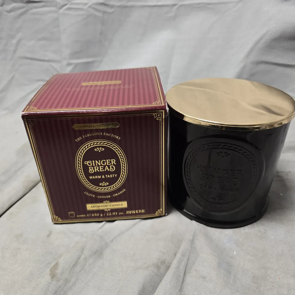 THE FABULOUS FACTORY LIMITED EDITION GINGERBREAD AROMATIC CANDLE (650G)