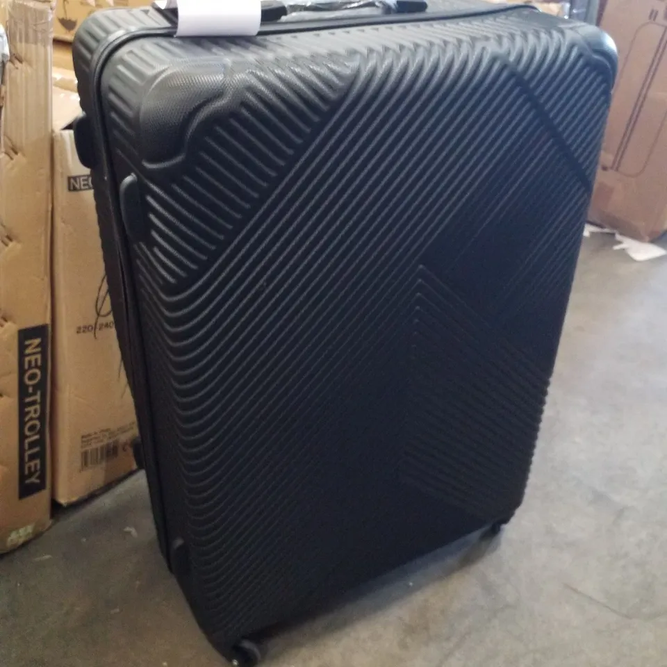 BOXED LIGHT BLUE SUITCASE