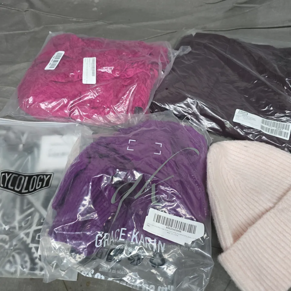 APPROXIMATELY 30 ASSORTED CLOTHING ITEMS IN VARIOUS SIZES, STYLES & COLOURS TO INCLUDE BRANDS SUCH AS GRACE KARIN, STRADIVARIUS, WAREHOUSE, ETC - COLLECTION ONLY