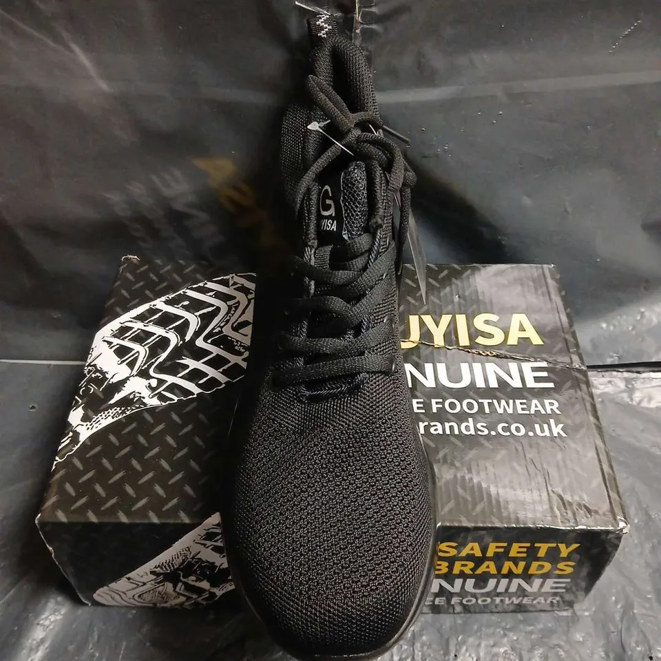 MENS WORK BOOT BLACK MESH TRAINERS – MEN'S FOOTWEAR - UK SIZE 10 