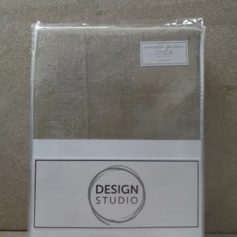 BRAND NEW DESIGN STUDIO FULLY LINED CURTAINS 168CM X 137CM - VERSAILLES OCHRE