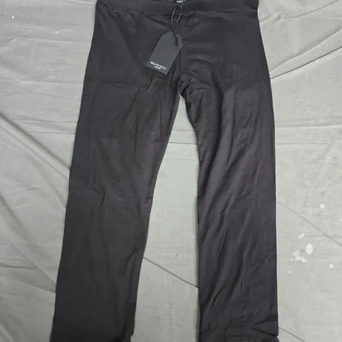 BRAVE SOUL LONDON BLACK CAPRI LEGGINGS, SIZE L (3/4 LENGTH)